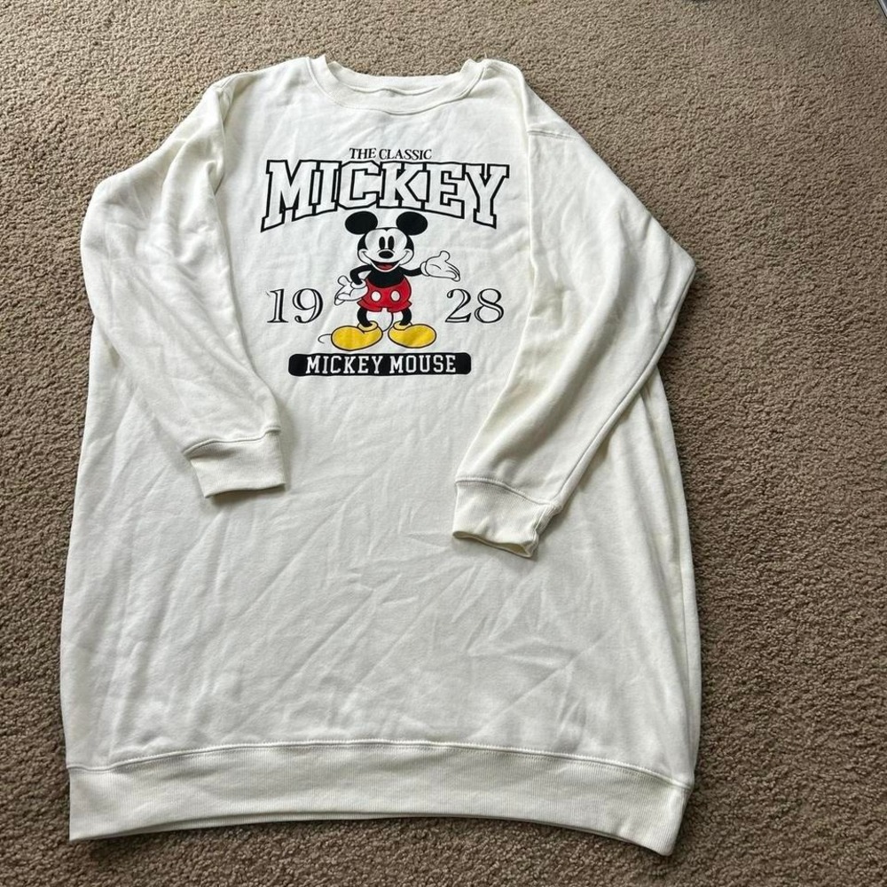 Vintage White Disney‎ Mickey Mouse sweatshirt dress
